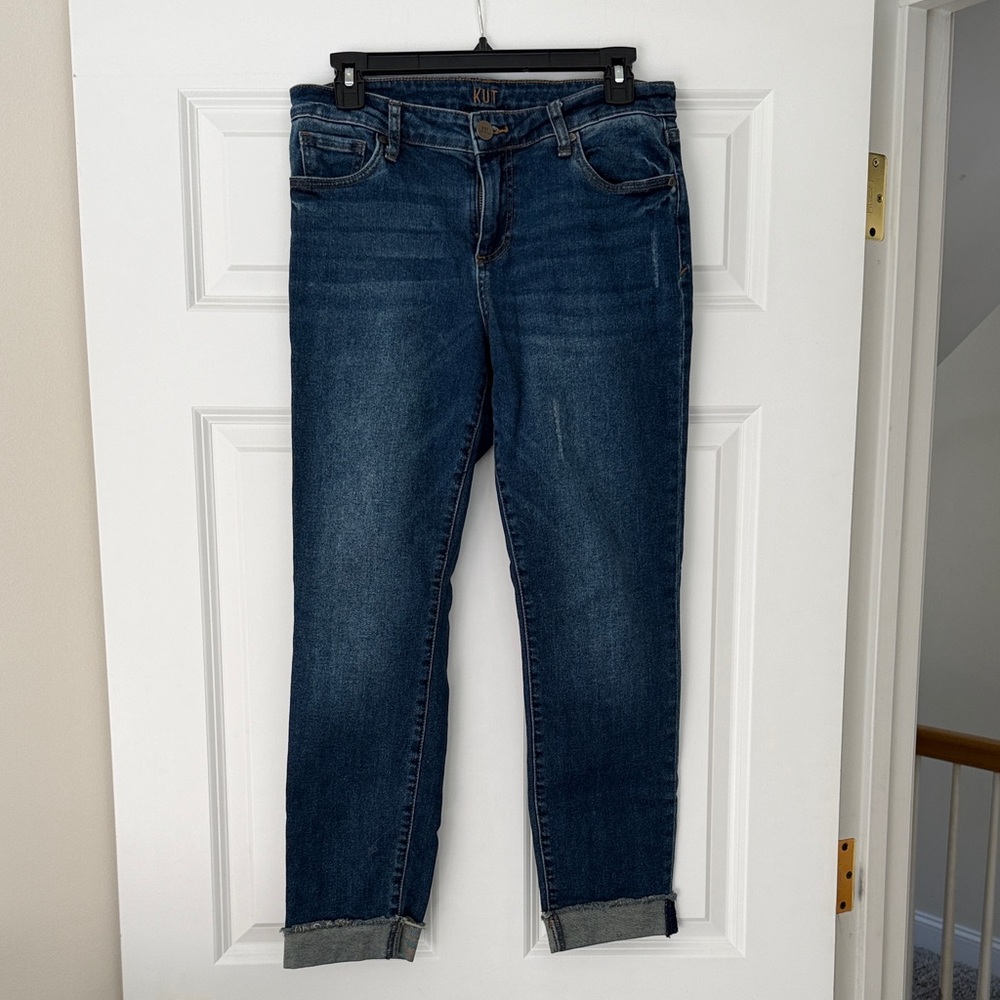 Kut from the Kloth Dark Blue Straight Leg Jeans